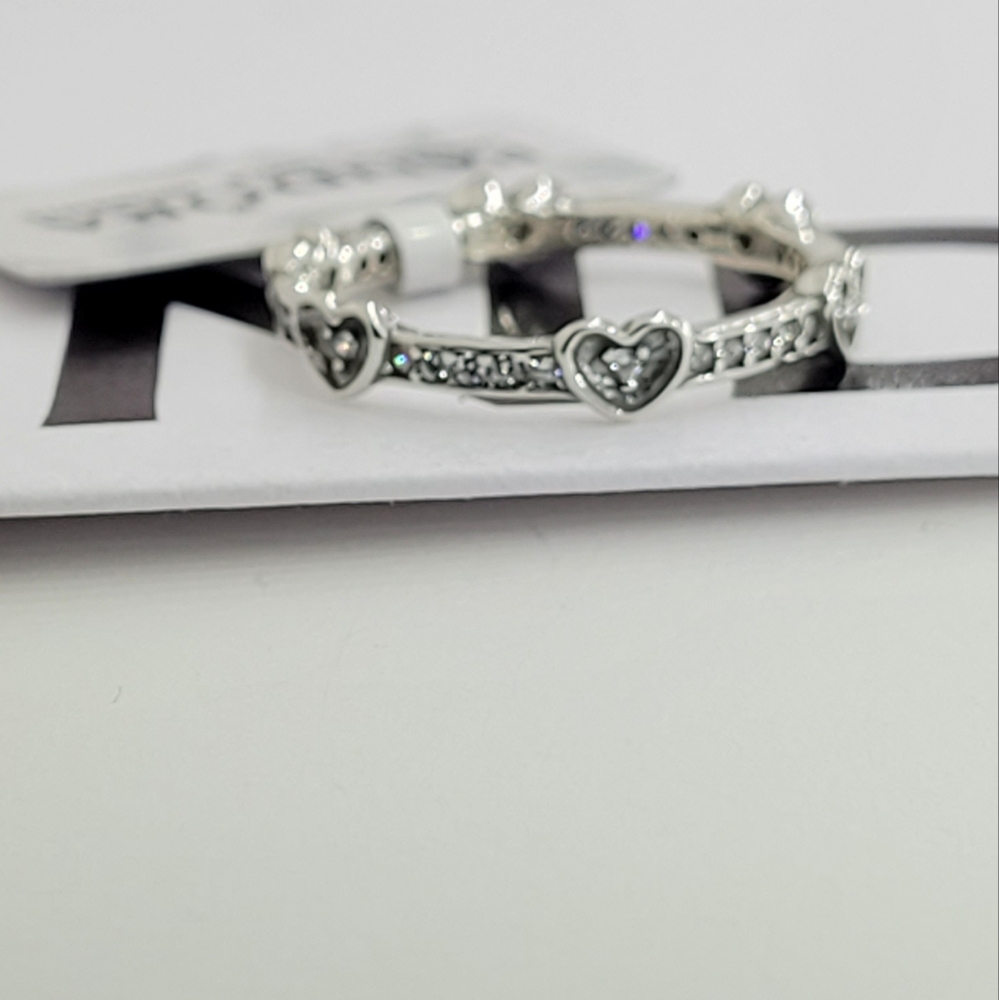 Pandora Radiant Sparkling Hearts Ring